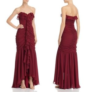 JILL Jill Stuart Ruched Strapless Evening DRESS